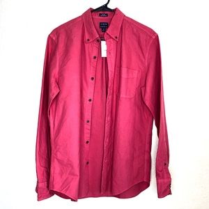 NWT J. Crew Factory Garment Dye Slim Untucked Cotton Long Sleeve Shirt- …